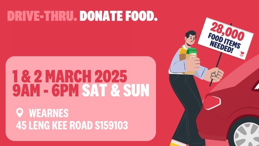Drive-Thru. Donate Food. 28,000 food items needed!